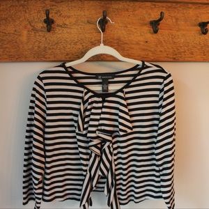 INC ruffle cropped top